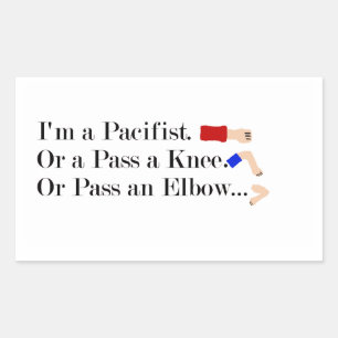 MMA Pacifist Humour Design Sticker