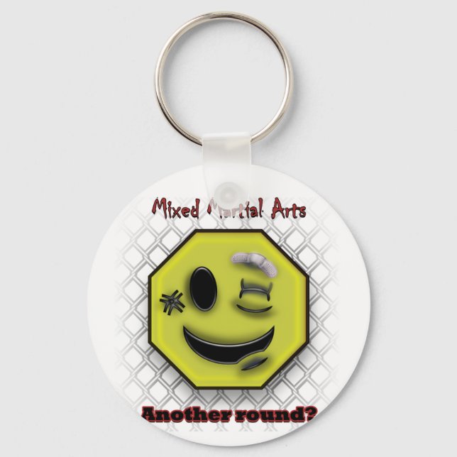 MMA Smile, Another round? Keychain (Front)