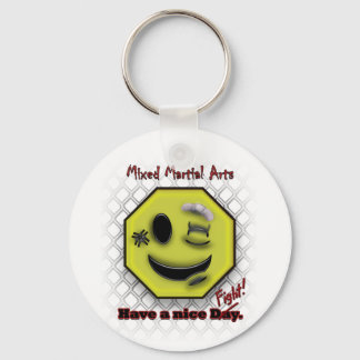 MMA Smile, Have a NIce Day/Fight Keychain