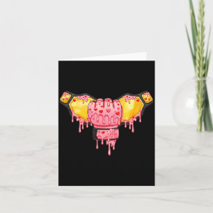 MMA Valentines Day Ice Cream Drip Heart Boys Girls Card