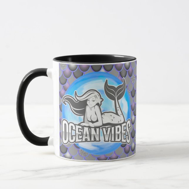 Mmaid Cute Grey Mug (Gauche)