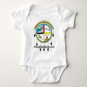 MMDC logo with website Baby Bodysuit