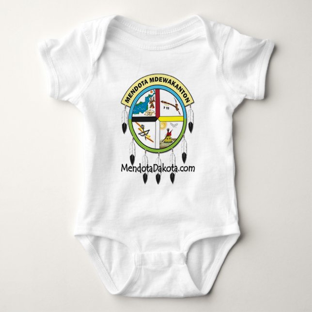MMDC logo with website Baby Bodysuit (Front)