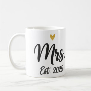Mme. Env. 2025" Mug Futur Marié Cœur D'Or