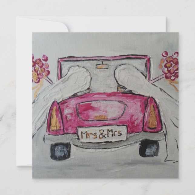 Mme et Mme faire-part de mariage (Devant)