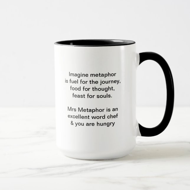 Mme Metaphor Signature Mug (Droite)