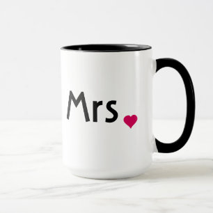 Mme mug au coeur d'amour rouge