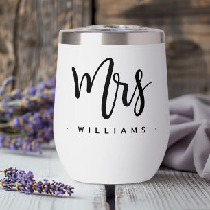 Mme nom mariage de script de calligraphie