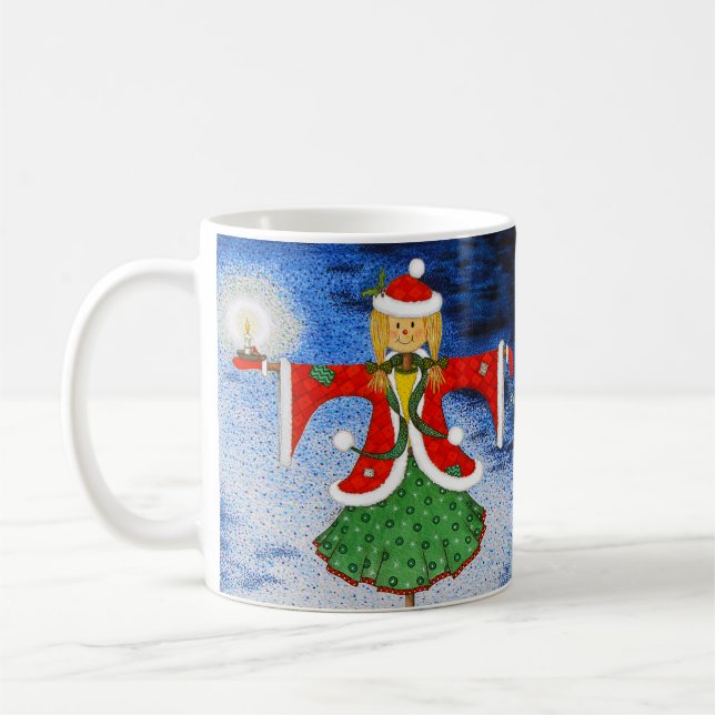 Mme Scarecrow Christmas Mug (Gauche)