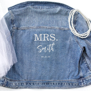 Mme Script Bridal Custom Jean Mariage