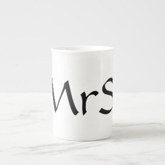 Mme tasse de café de porcelaine tendre