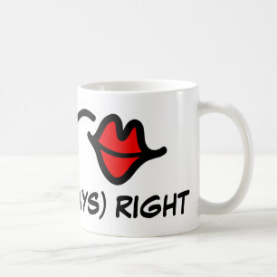 Mme TOUJOURS la tasse pour femmes   lèvres de bais