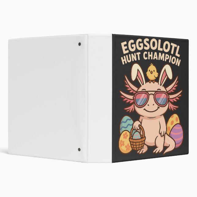 mmended): Eggsolotl Hunt Champion – Funny Cute Axo Binder (Background)
