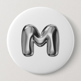 MMM ALPHABET Tapestry 4 Inch Round Button