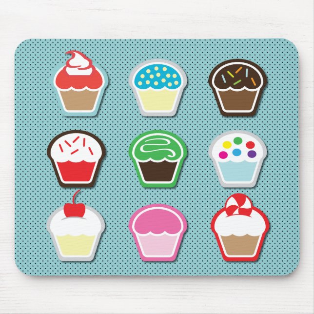 Mmm, Cupcakes! Mouse Pad (Front)