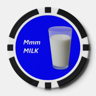 Mmm MILK Poker Chips
