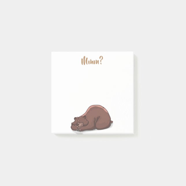 Mmm? // Sleeping Bear Post-it Notes (Front)