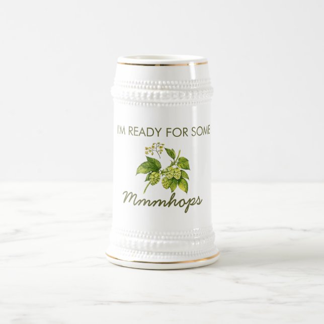 Mmmhops IPA Beer Stein (Center)