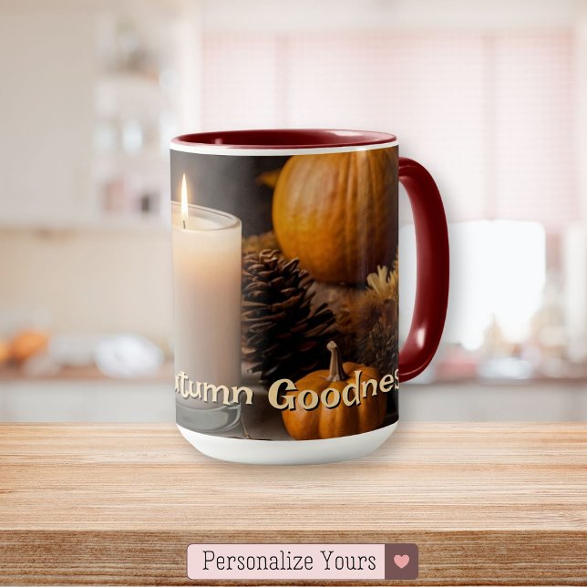 Mmmm Autumn Goodness Personalized Autumn-Themed Mug (Mmmm Autumn Goodness Personalized Autumn-Themed Mug)