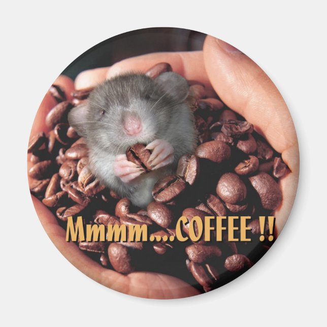 Mmmm...CAFÉ ! ! Magnet (Devant)