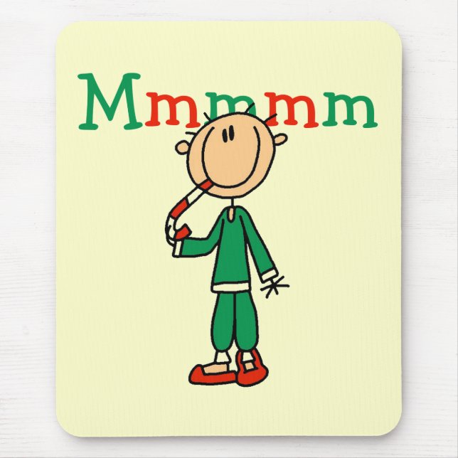 Mmmm Candy Canes Tshirts and Gifts Mouse Pad (Front)