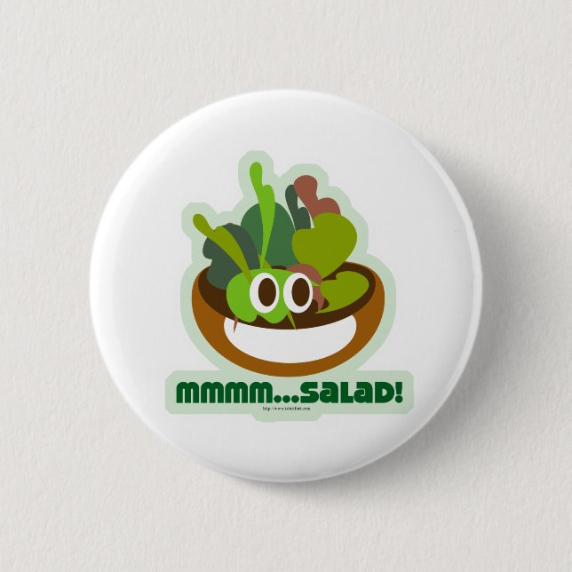 Mmmm Salad 2 Inch Round Button (Front)