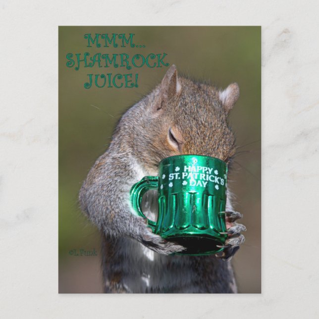 MMMM… SHAMROCK JUICE! POSTCARD (Front)