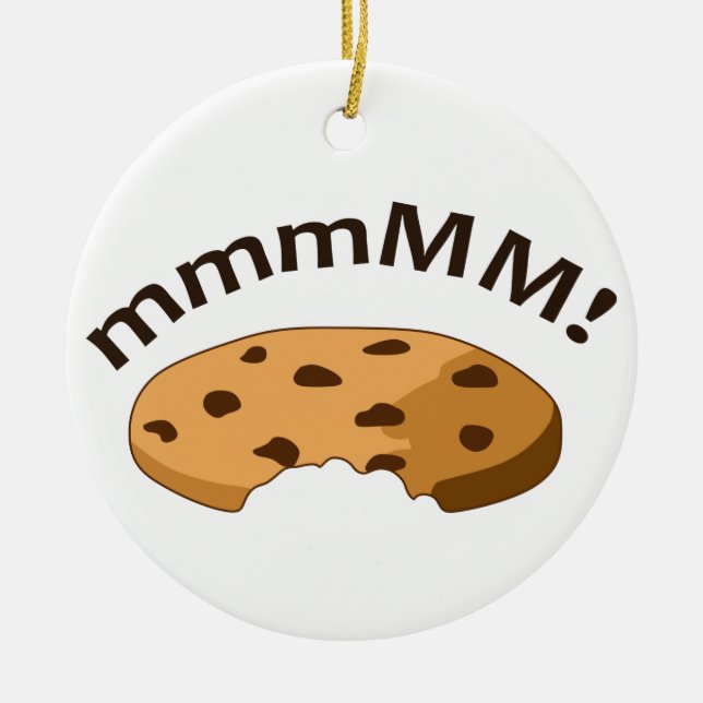 mmmMM Cookies Ceramic Ornament (Front)