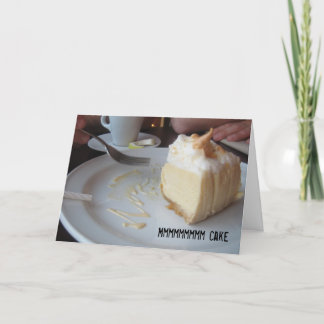 Mmmmmmmmm cake card
