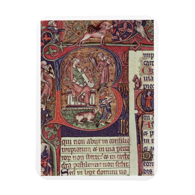 Mms 9961-2 Historiated Initial 'B' from the Peterb Magnet (Vertical)