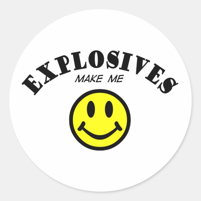 MMS: Explosives Classic Round Sticker (Front)