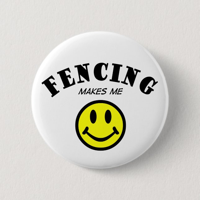 MMS: Fencing 2 Inch Round Button (Front)