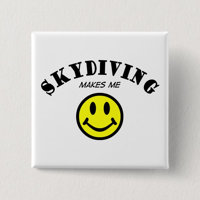 MMS: Skydiving 2 Inch Square Button (Front)