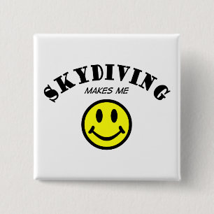 MMS: Skydiving 2 Inch Square Button