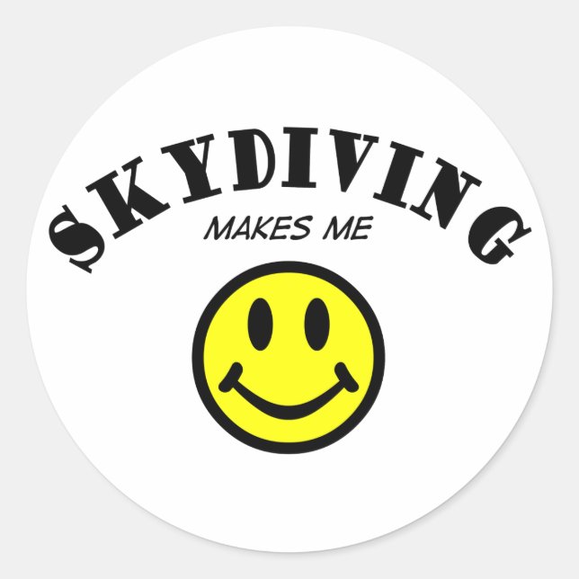 MMS: Skydiving Classic Round Sticker (Front)