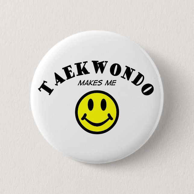 MMS: Taekwondo 2 Inch Round Button (Front)