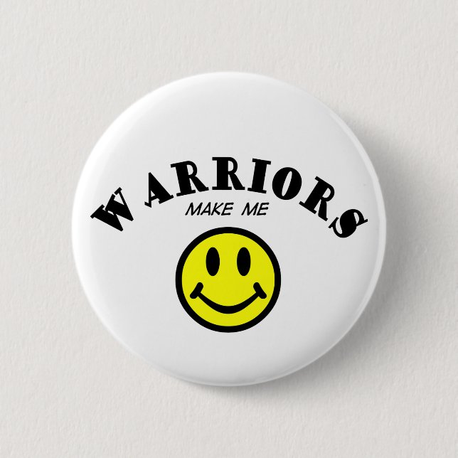 MMS: Warriors 2 Inch Round Button (Front)