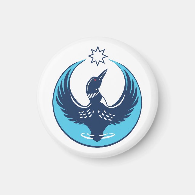 MN Loon Rising Magnet (Front)