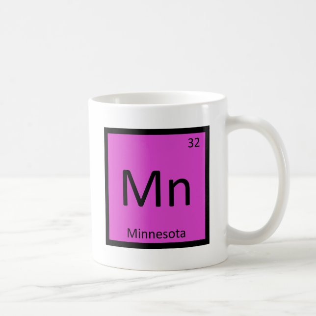 Mn - Minnesota State Chemistry Periodic Table Coffee Mug (Right)