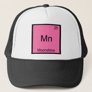 Mn - Moonshine Funny Chemistry Element Symbol Tee Trucker Hat