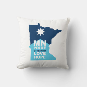 MN Strong Throw Pillow