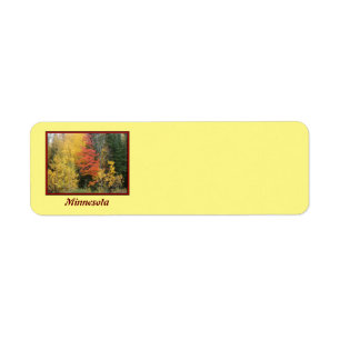 MN Trees in Autumn Return Address Labels