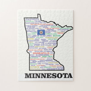 MN WORD STATE JIGSAW PUZZLE