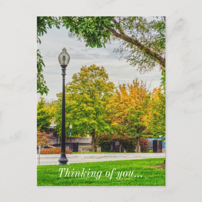 MO Capitol Autumn Grounds Thinking Of You Postcard (Front)