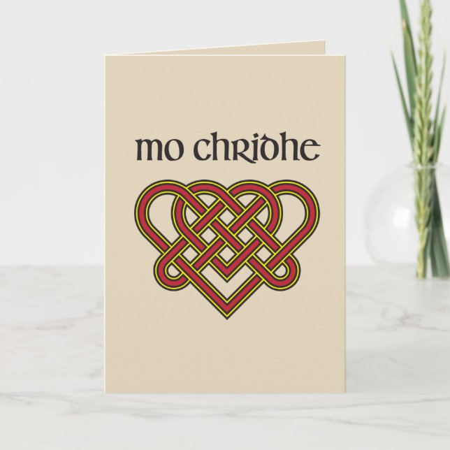 Mo Chridhe - My Heart in Gaelic Holiday Card (Front)
