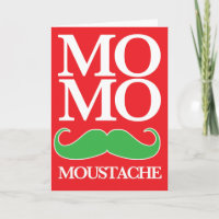 Mo Merry Moustache Card