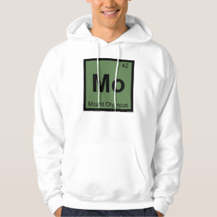 Mo - Mount Olympus Chemistry Periodic Table Symbol Hoodie