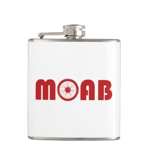 Moab (Bike Wheel) Hip Flask