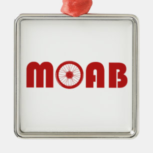 Moab (Bike Wheel) Metal Ornament