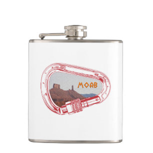 Moab Climbing Carabiner Hip Flask